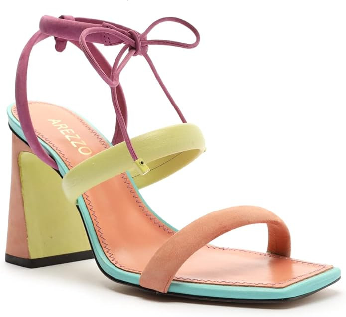 Arezzo Women's Lenny High Block Heels Sandal | Amazon (US)