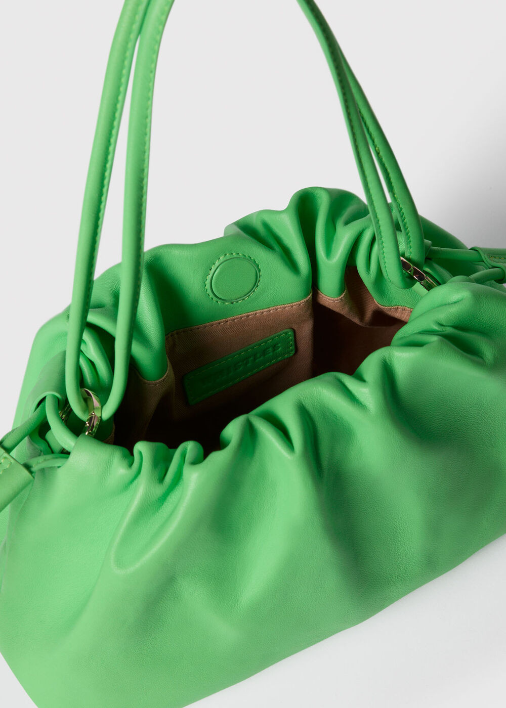 Green Limited Soft Ruched Bag | WHISTLES | Whistles UK | | Whistles