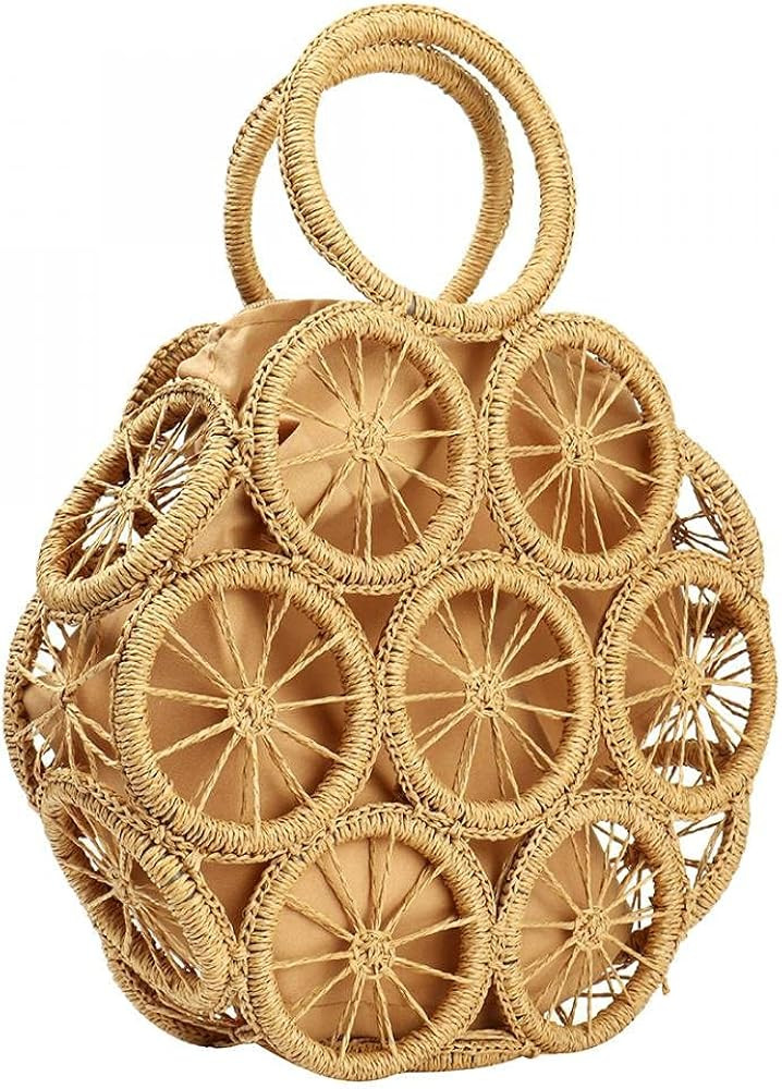 Womens Large Straw Bags Beach Tote Bag Handwoven Hobo Bag Summer Beach Bag Straw Handbag | Amazon (US)