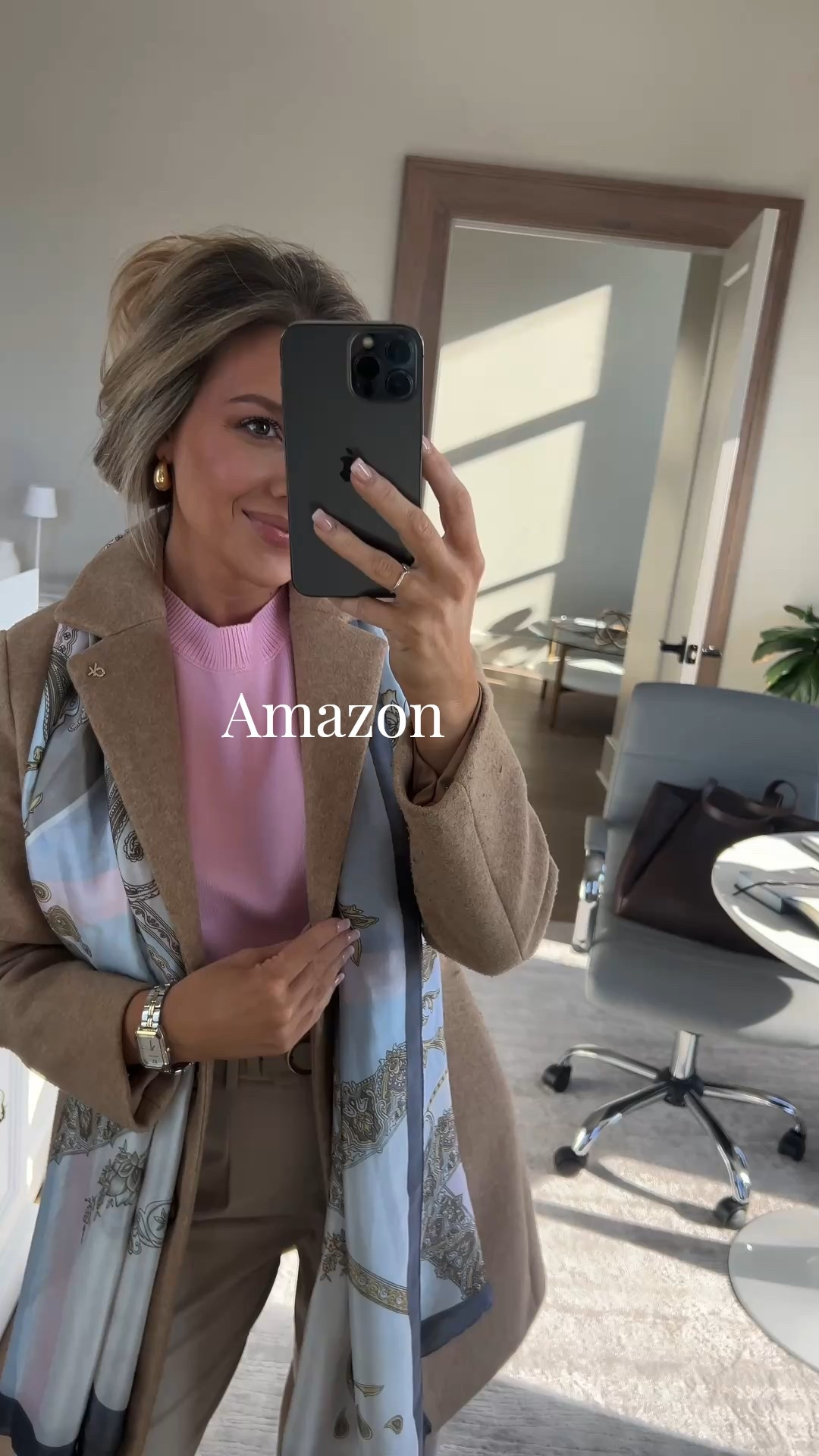 Early spring business casual outfit all from Amazon! If you like wide leg pants, you will like these! Wearing size XS! Sweater is also cozy and comes in a lot of colors! 

#LTKootd #LTKWorkwear