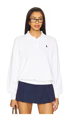 Polo Ralph Lauren Island Polo Sweatshirt in White from Revolve.com | Revolve Clothing (Global)
