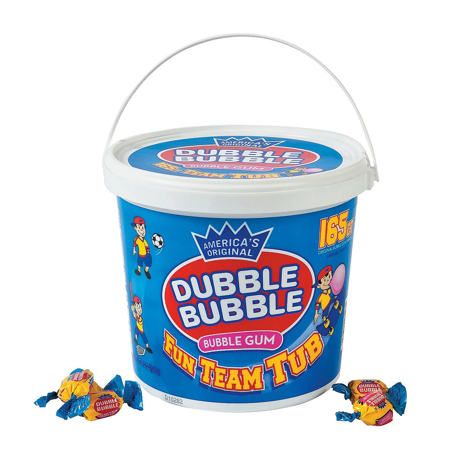 Dubble Bubble® Team Tub, 165 Pieces, Individually wrapped, Baseball, Bubble Gum | Walmart (US)