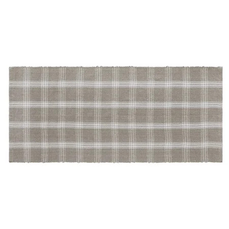 My Texas House Taupe Tanner Check Indoor/Outdoor Layering Rug, 24" x 55" | Walmart (US)