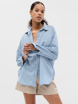 Chambray Denim Big Shirt | Gap (US)