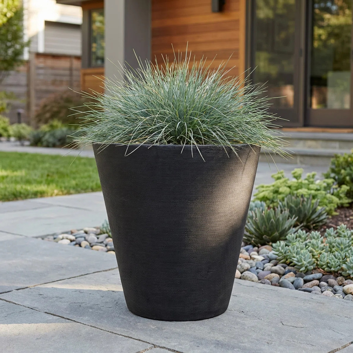 Strafford Self Watering Ribbed Pot Planter | Wayfair North America
