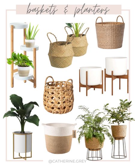 Baskets and planters for real or artificial house plants 🪴 



#LTKsalealert #LTKhome #LTKSeasonal