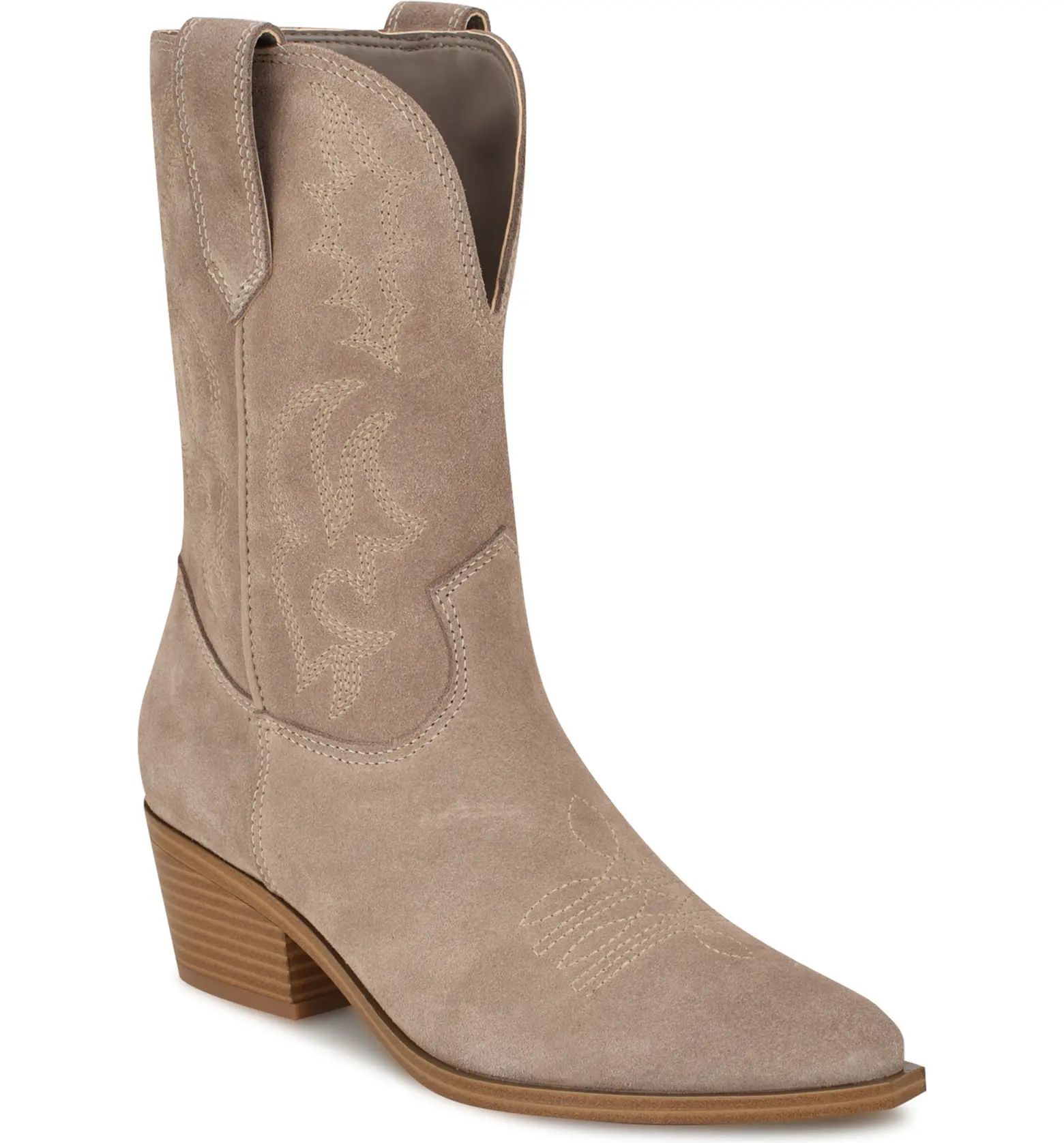 Nine West Yodown Pointed Toe Western Boot (Women) | Nordstrom | Nordstrom