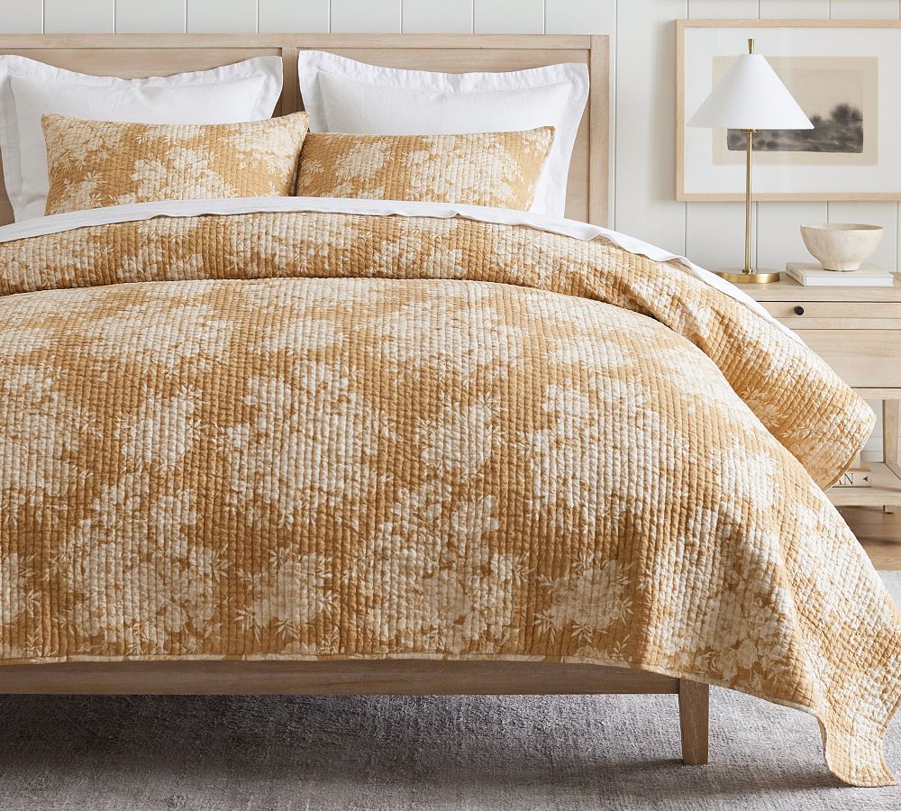Juliette Toile Handcrafted Reversible Pick-Stitch Quilt | Pottery Barn (US)