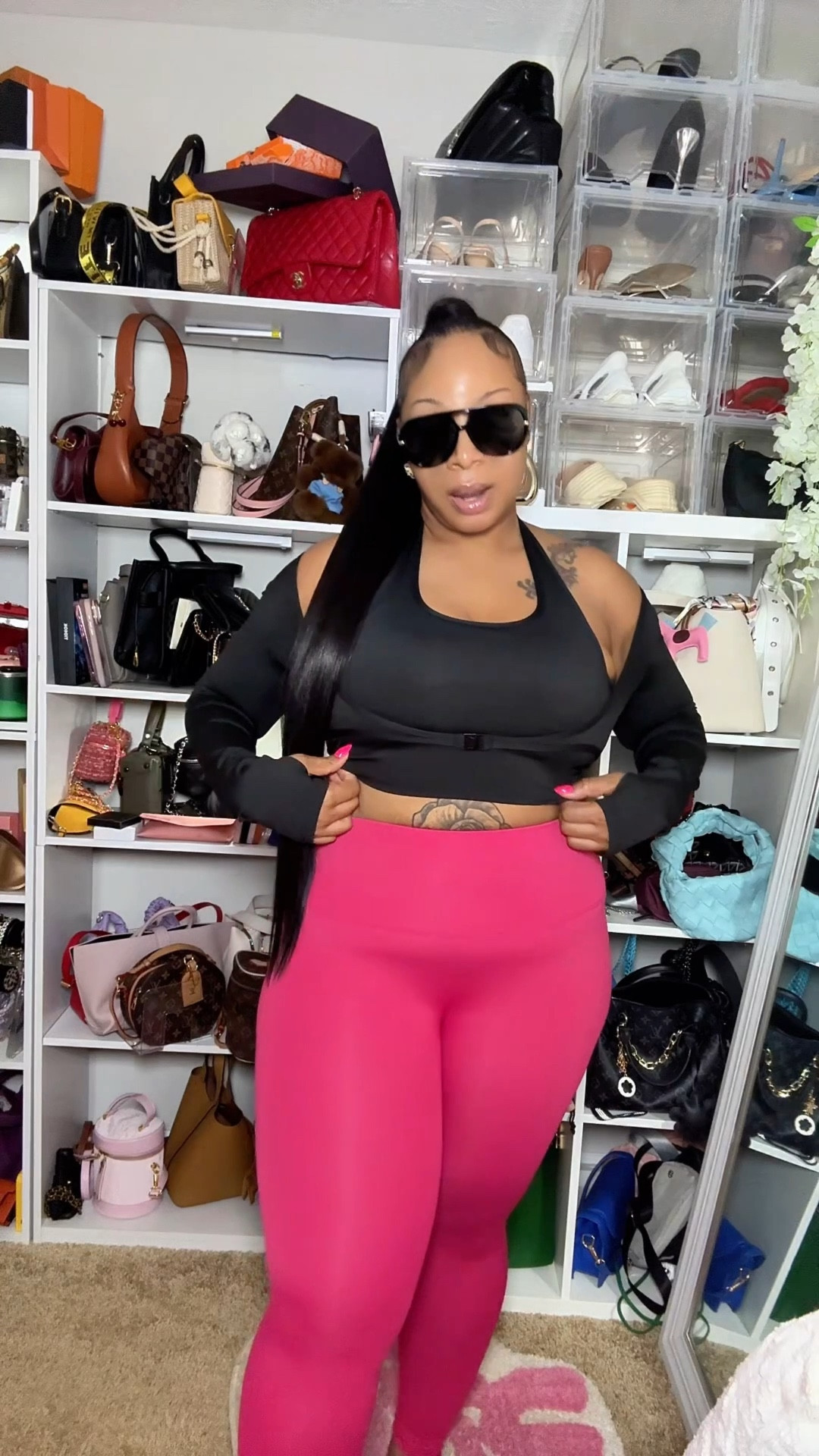 The perfect workout set 💗 I’m obsessed with this top — the fit is so flattering and comfortable I literally need it in every color. I paired it with my favorite pink leggings for the cutest gym look. Both are size large and the stretch + support is amazing for workouts or just running errands. Linking this set because it’s definitely a new favorite!

#ltkfit #ltkactive #ltkstyle #ltkunder50 #workoutset #gymoutfit #activewearstyle #fitnesslook #gymstyle #athleisurewear #pinkactivewear #fitnessfashion #gymwear #outfitinspo #ltkcreator

#LTKfitnessgoals #LTKSaleAlert #LTKActive