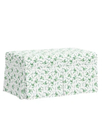 Red from Scalamandre Crafted by Cloth & Company Norwalk Upholstered Storage Bench in Patterns | Wayfair North America