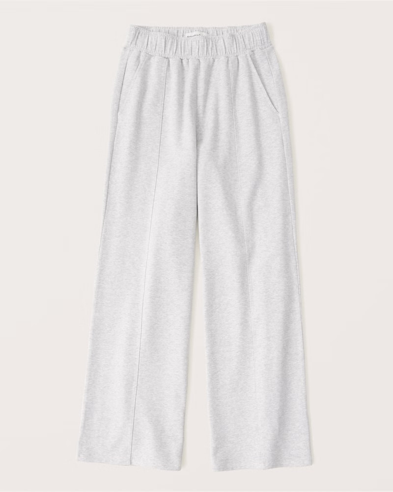 Luxe Terry Wide Leg Sweatpants | Abercrombie & Fitch (US)