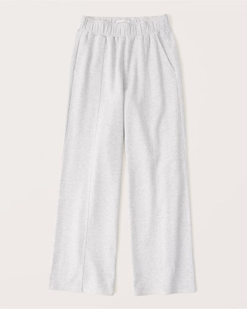 Luxe Terry Wide Leg Sweatpants | Abercrombie & Fitch (US)
