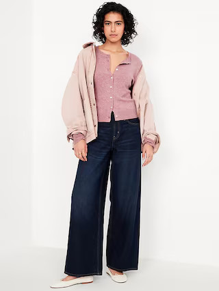 SoSoft Cropped Cardigan Sweater | Old Navy (US)