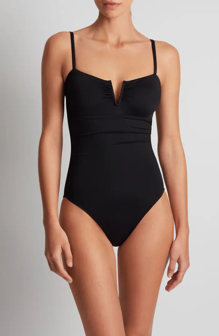 'V' Underwire One-Piece Swimsuit | Nordstrom