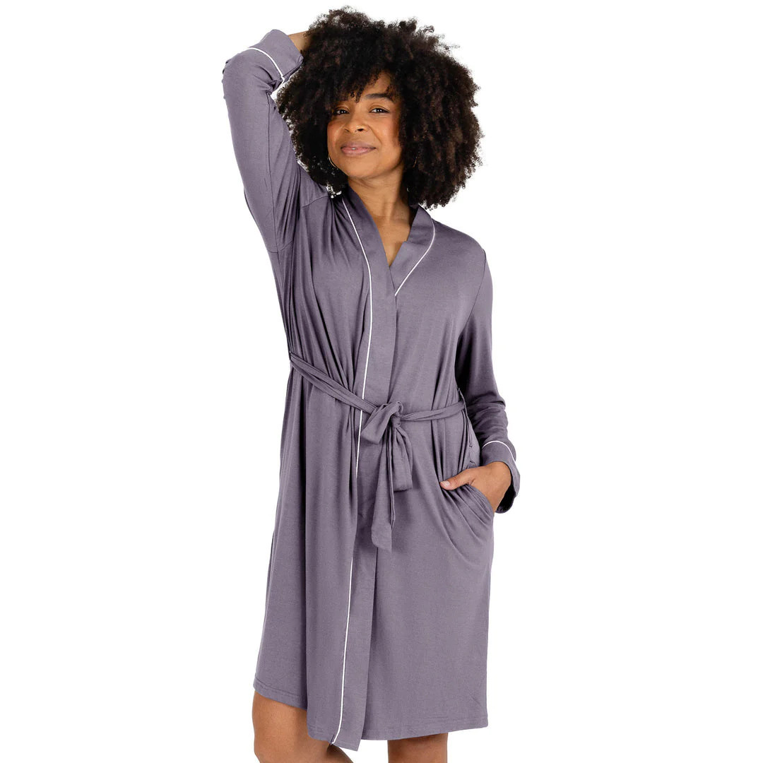 Clea Bamboo Classic Nursing, Maternity and Postpartum Recovery Robe | Kindred Bravely