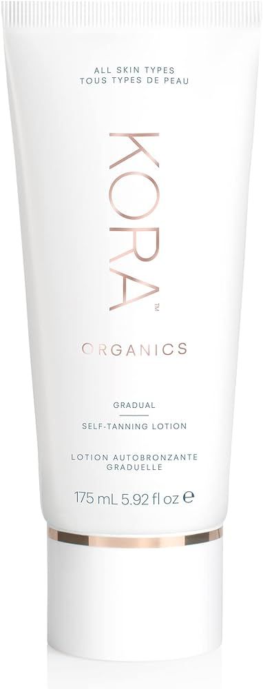 KORA Organics Gradual Self-Tanning Lotion| All Skin Tones | Quick Drying | Certified Organic | Cr... | Amazon (US)