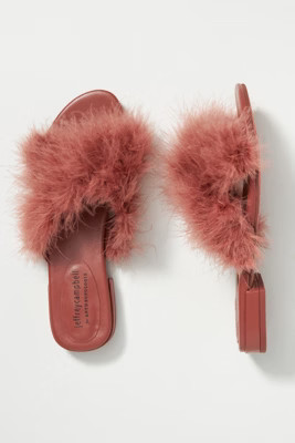 Jeffrey Campbell Feather Slide Sandals | Anthropologie (US)