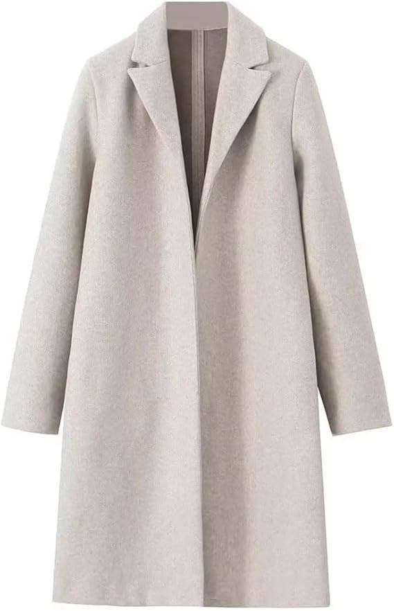 Women's Wear European Style Temperament Simple Cloth Coat Coat Wool Coat | Amazon (US)