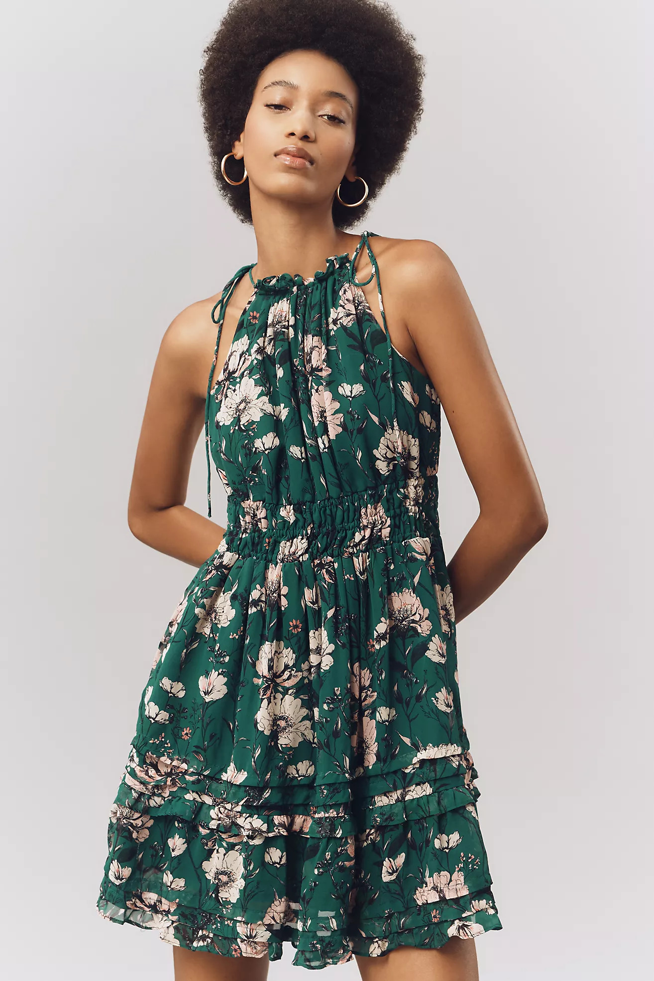 The Somerset Halter Mini Dress | Anthropologie (US)