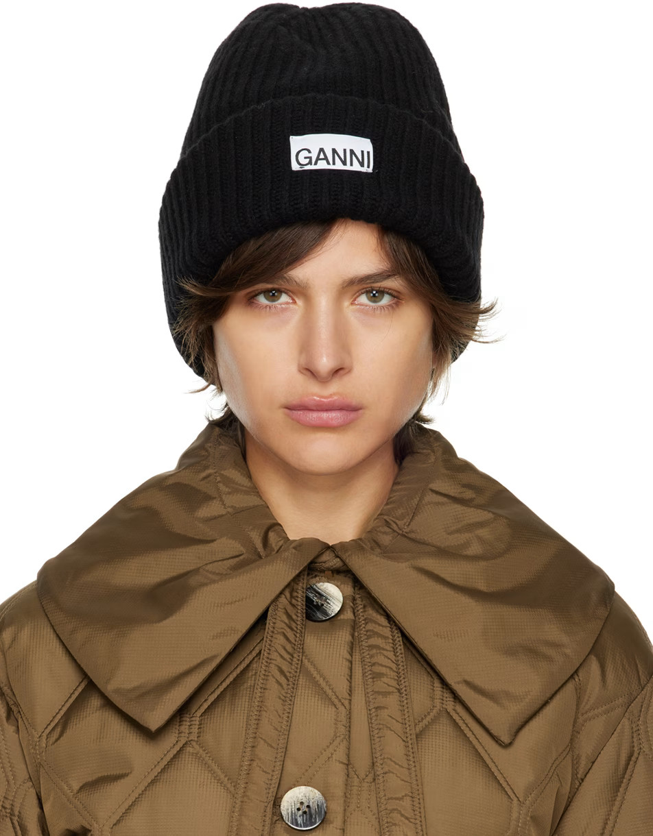 Black Rib Beanie | SSENSE