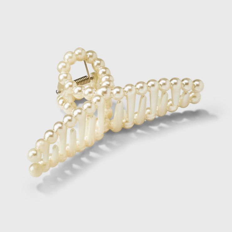 Loop Claw Hair Clip - A New Day™ Pearl | Target