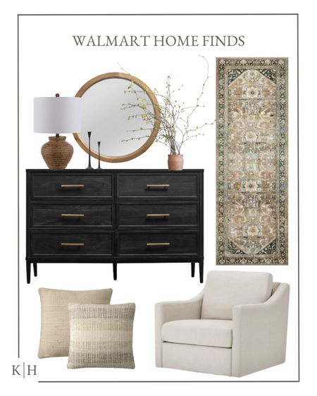 These Walmart finds are so great! They would be absolutely perfect styled in an entryway or a bedroom! I love this small vase, and this Loloi runner is perfect for summer and less than $40! 

#LTKstyletip #LTKhome #LTKFind
