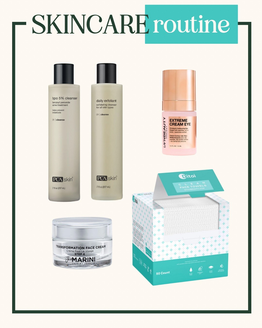 I wash AM / PM with cleanser. Add in exfoliant a couple times a week. Eye cream and face cream AM/PM and ALWAYS dry with a clean towel. All of this has helped my breakouts  