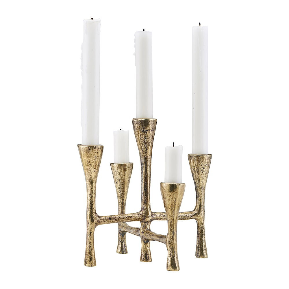 Buy House Doctor Tristy Candle Stand - Brass | AMARA | Amara (UK)