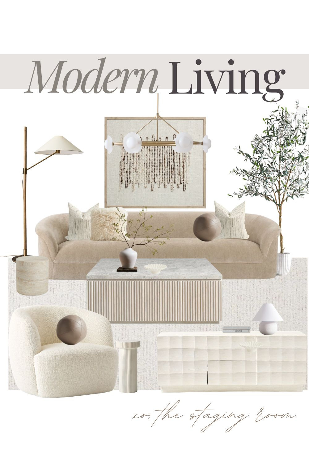  Modern neutral living room idea ✨

Created this timeless living room that is both classic and cozy through the combination of different textured and patterns. 


Coffee table, boucle accent chair, sofa, couch, chandelier, floor lamp, marble coffee table, fluted marble, fluted coffee table, area rug, living room rug, white media console 
 

#LTKhome #LTKsale