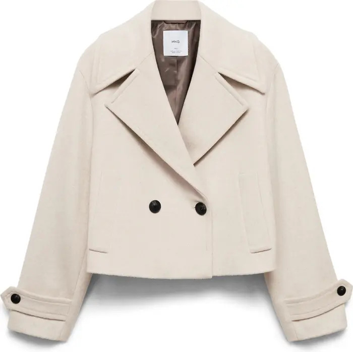 MANGO Double Breasted Jacket | Nordstrom | Nordstrom