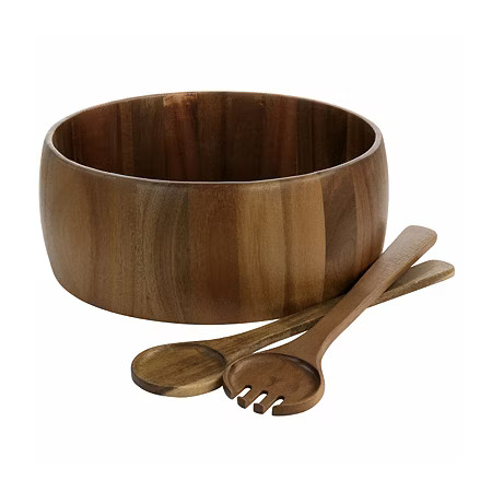 Gibson Salad Set Salad Server Wood, One Size, Brown | JCPenney