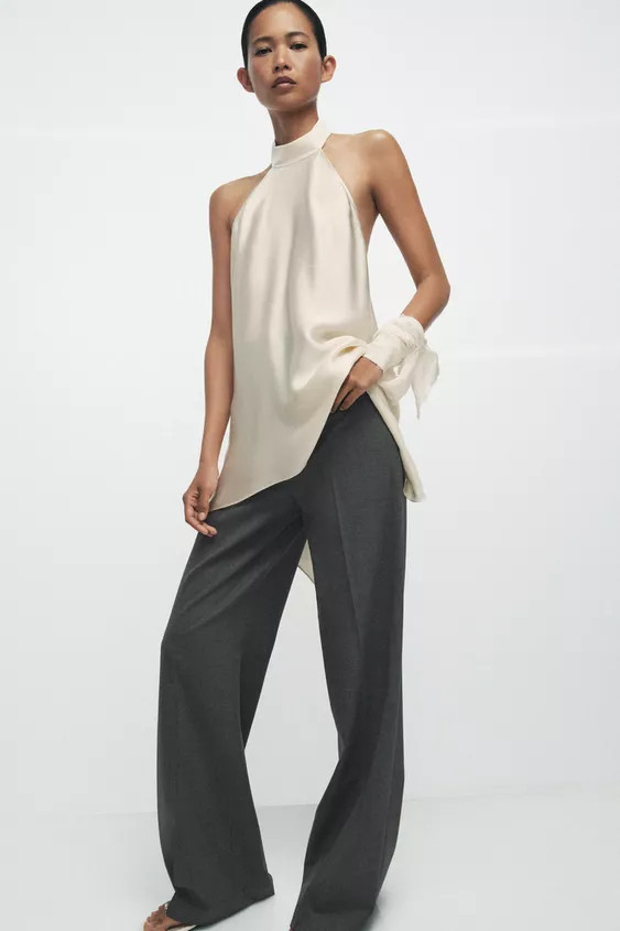 OPEN-BACK HALTER TOP ZW COLLECTION | Zara US