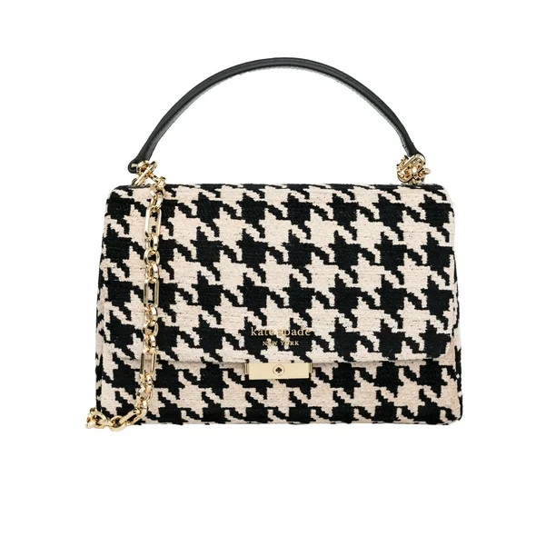 Kate Spade New York Women's Carlyle Houndstooth Medium Shoulder Handbag - Walmart.com | Walmart (US)