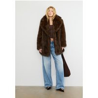 Stradivarius Normaler Kunstfellmantel Braun L | Stradivarius DE