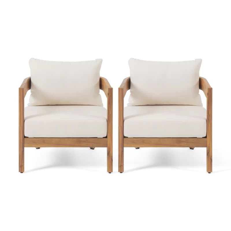 Vita Acacia Outdoor Lounge Chair (Set of 2) | Wayfair North America