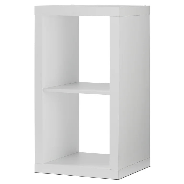 Better Homes & Gardens 2-Cube Storage Organizer, Textured White | Walmart (US)