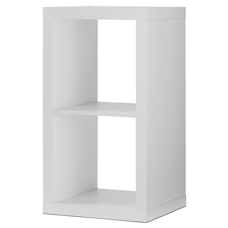 Better Homes & Gardens 2-Cube Storage Organizer, Textured White | Walmart (US)