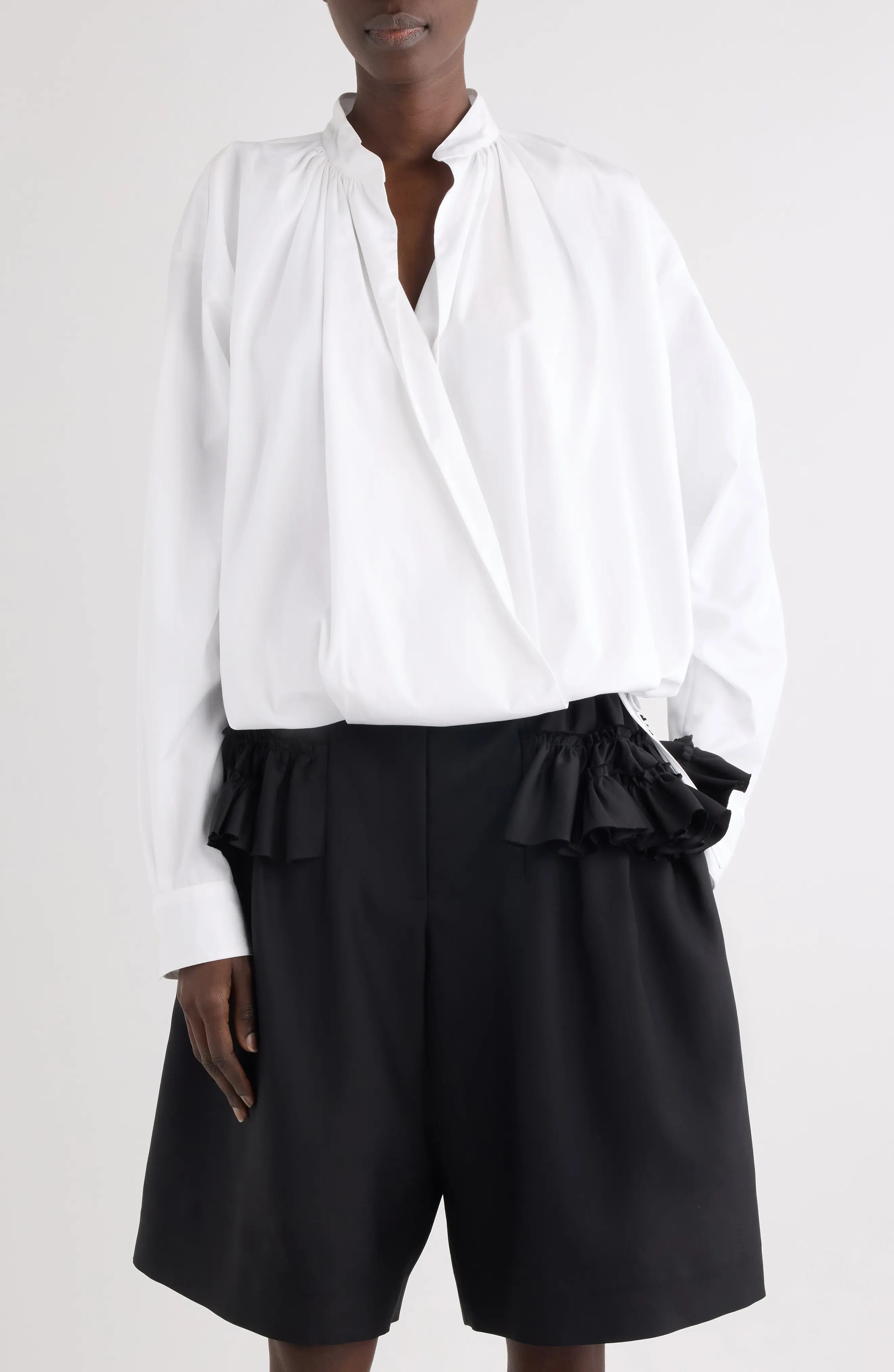 Cenver Firework Embroidered Cotton Poplin Button-Up Shirt (Women) | Nordstrom | Nordstrom