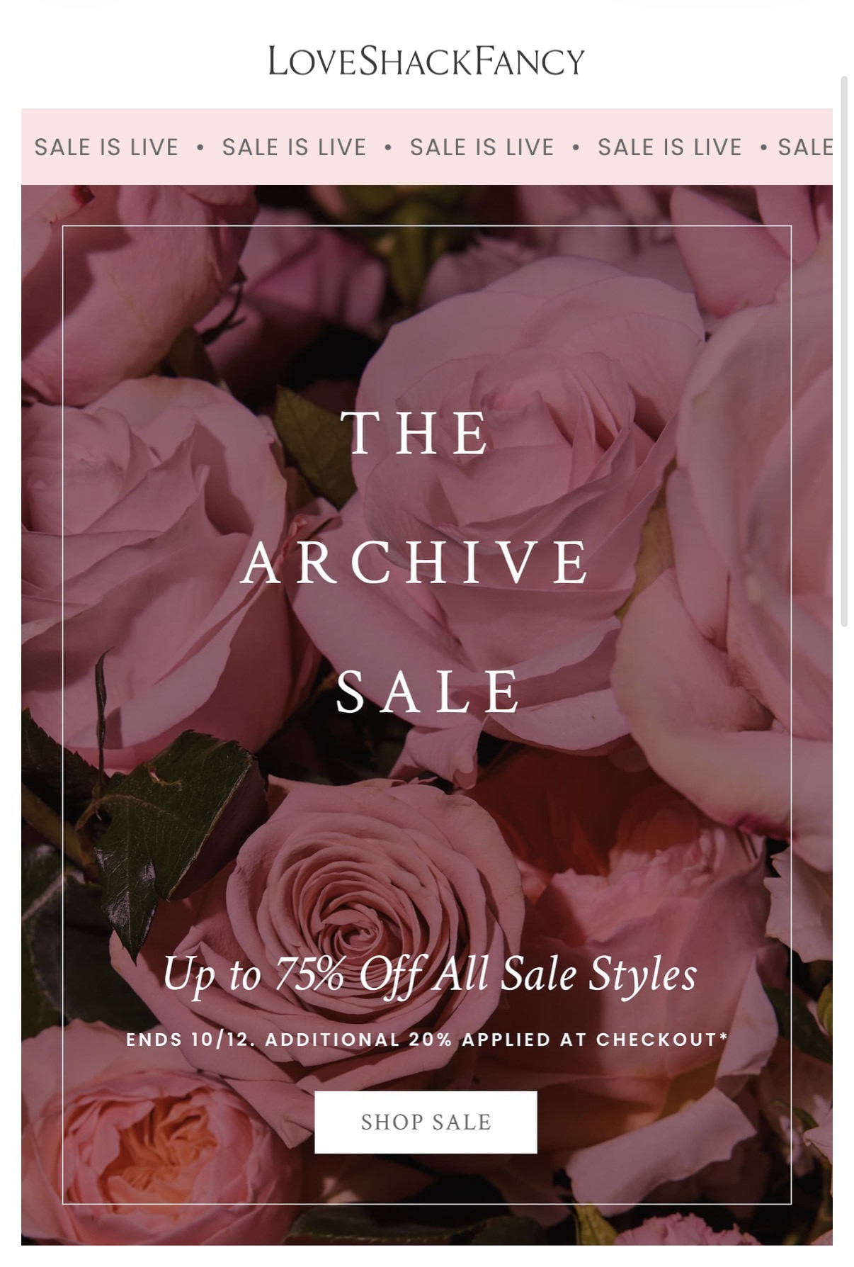 LOVESHACKFANCY ARCHIVE SALE IS HERE! 🎀🍂💗

UP TO 75% OFF?! 😍 If you’ve been waiting to shop LOVESHACKFANCY for LESS, THIS IS YOUR SIGN! The Archive Sale is happening NOW through OCTOBER 12TH!

Give me all the pretty dresses, feminine details and girly fall finds! 🎀🤎

🛍️ I LINKED MY FAVORITE FINDS ON MY LTK! GO SHOP BEFORE THE SALE ENDS!

#LoveShackFancy #ArchiveSale #FallFashion #LTKFinds #sale
