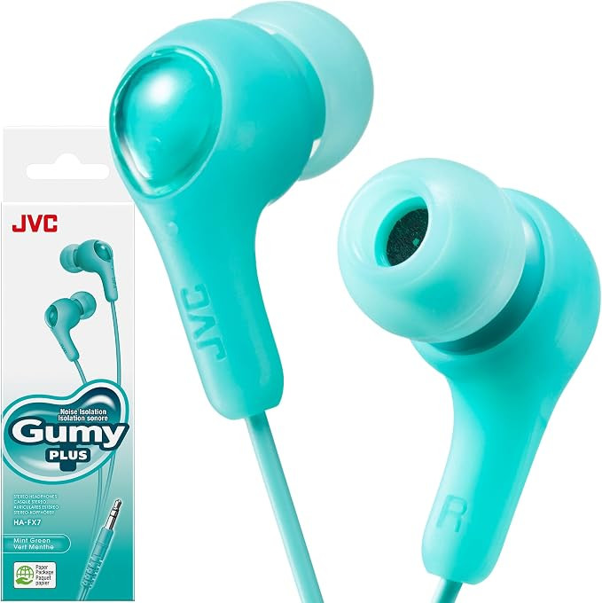JVC Gumy HAFX7GN in Ear Earbud Headphones, Green | Amazon (US)