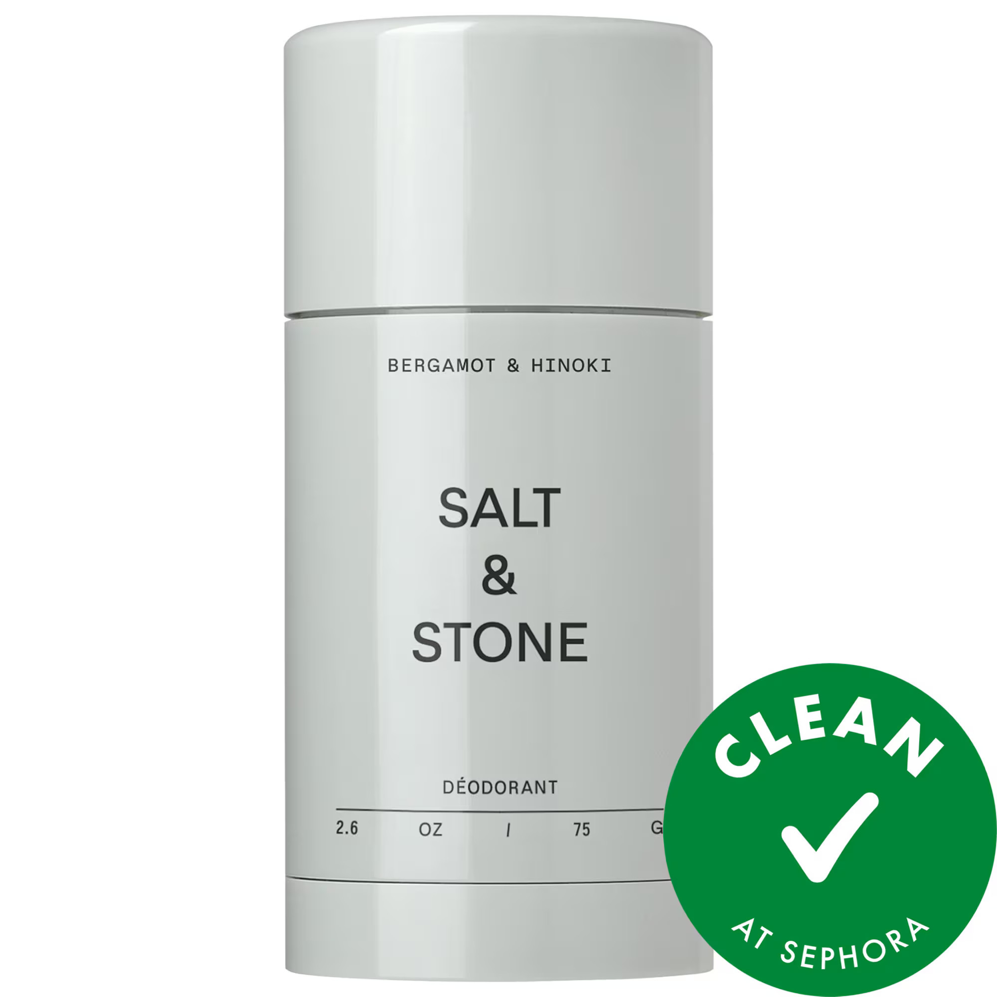 Salt & Stone Bergamot & Hinoki Extra-Strength Aluminum-Free Deodorant 2.6 oz | Sephora (US)