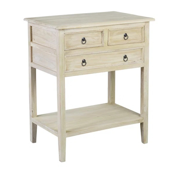 Portland 33.5'' Tall 3 - Drawer Nightstand | Wayfair North America