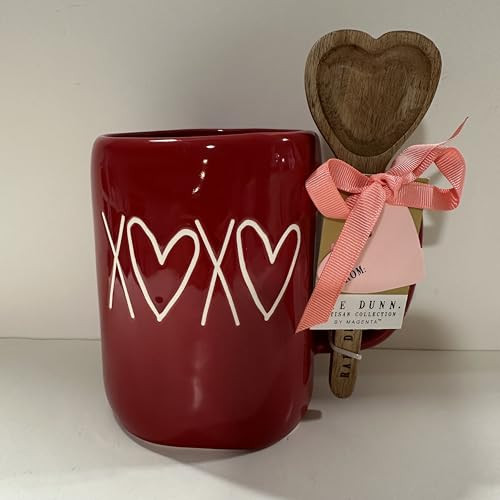 Rae -VALENTINE'S DAY *Love Themed* Coffee Mug and Products Series 5- Dunn By Magenta (XOXO Mug with Spoon) | Amazon (US)