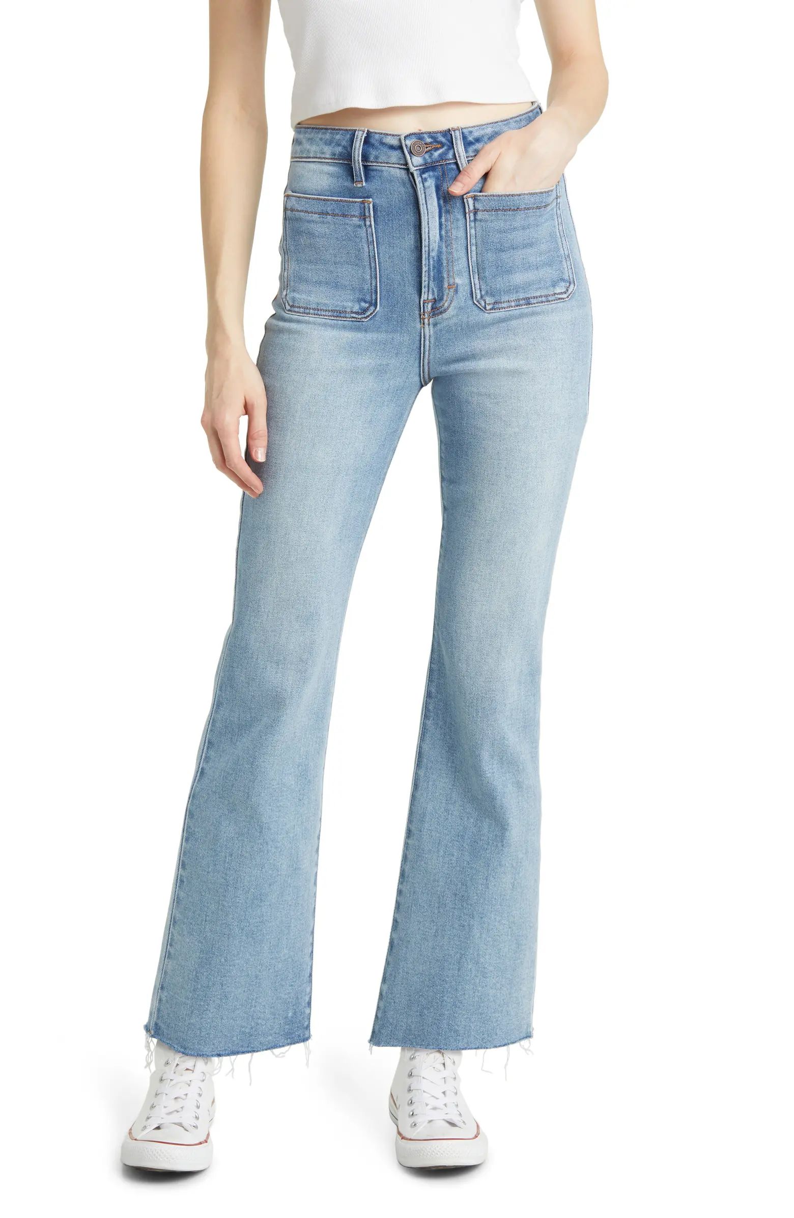 HIDDEN JEANS Patch Pocket Bootcut Jeans | Nordstrom | Nordstrom
