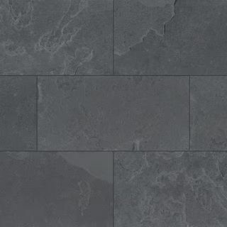 MSI Montauk Black 12 in. x 24 in. Textured Slate Stone Look Floor and Wall Tile (10 sq. ft./Case)... | The Home Depot