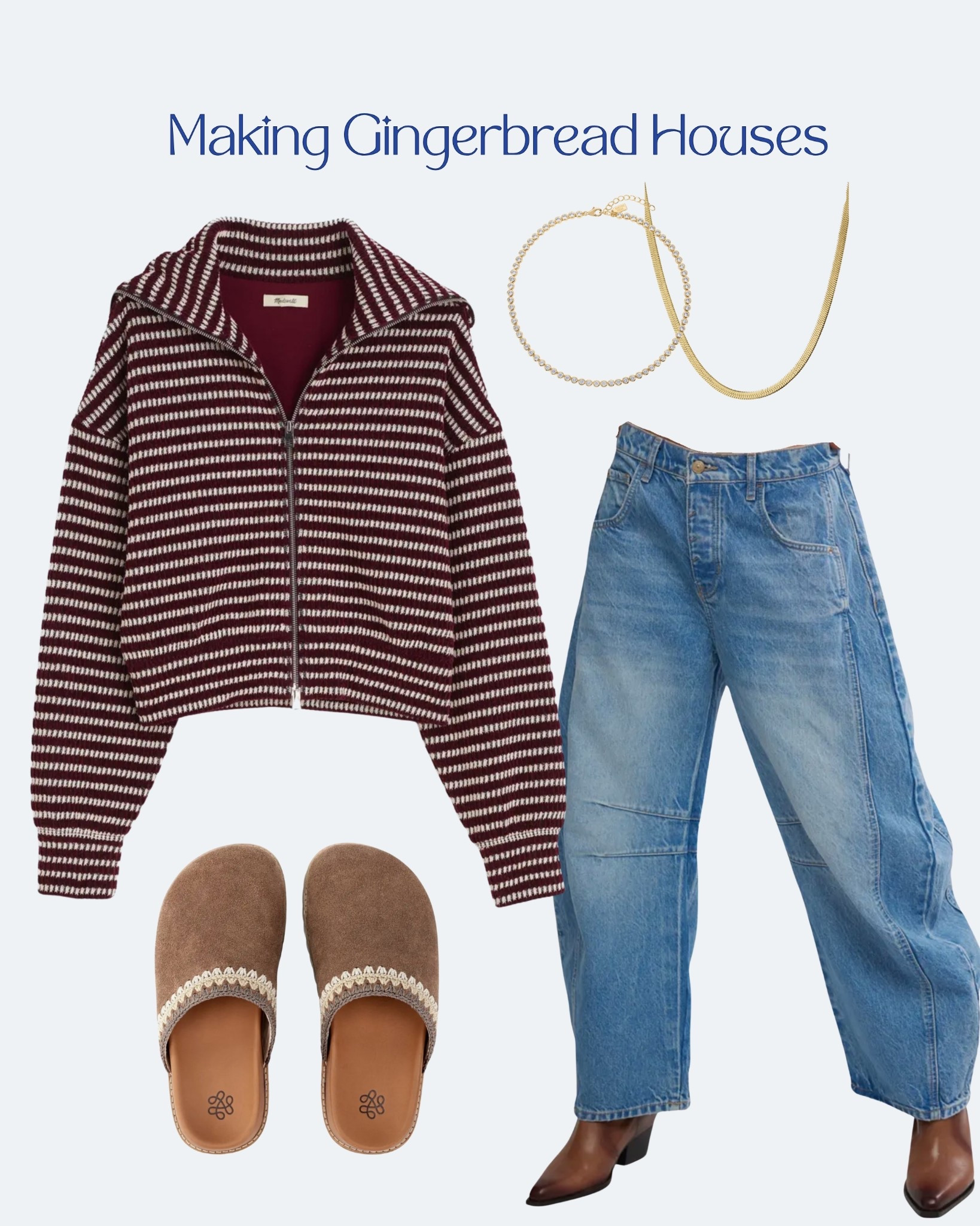 What to wear making gingerbread houses. Shop the exact links below! 

#holiday 