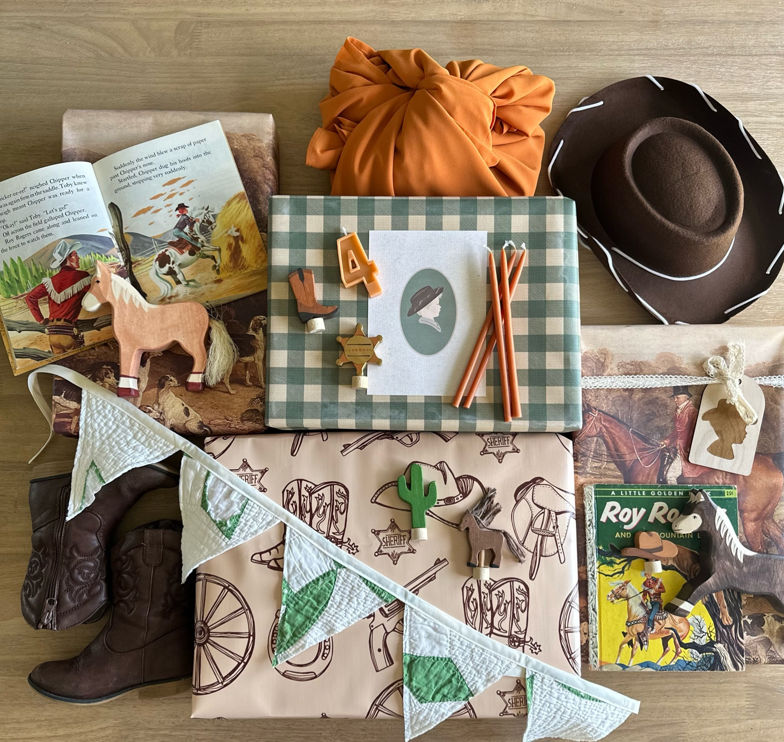 grayson’s fourth rodeo / wrapping paper / birthday party / rodeo birthday / cowboy theme / my fourth rodeo / fourth birthday party ideas / wooden toys / custom wrapping 

#LTKParties #LTKSaleAlert #LTKKids