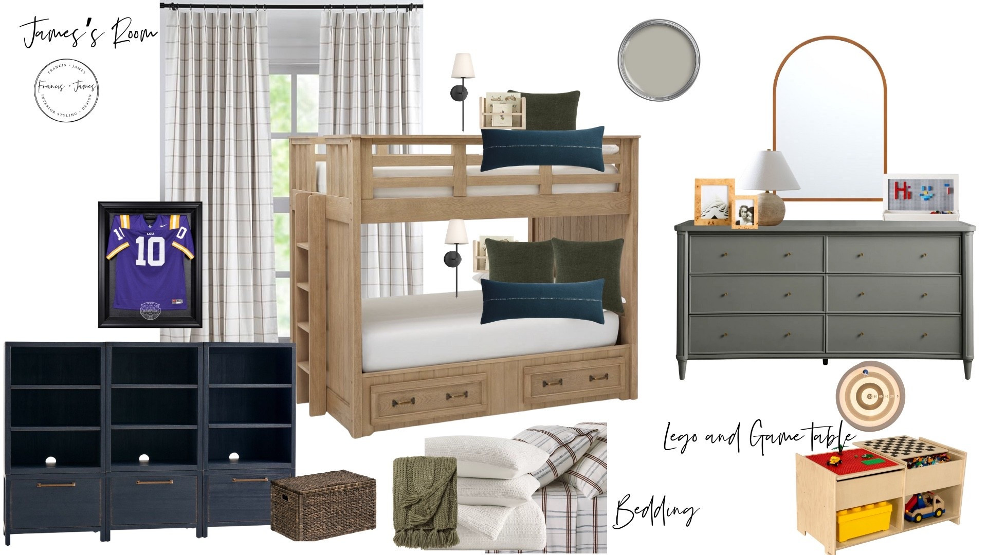 Boys room, boys room, teen room, boy room, toddler room, bunk bed room, green dresser, bunk room, brothers room, kids playroom, kids room, book storage 

#LTKStyleTip #LTKFamily #LTKHome