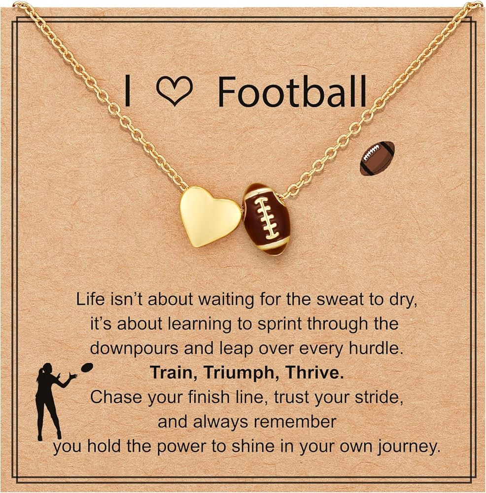 Softball/Soccer/Volleyball/Basketball Necklace for Girls Women, Sports Accessories Jewelry Gift f... | Amazon (US)