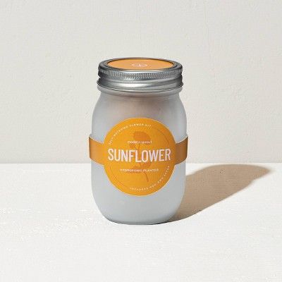 Modern Sprout Pint Jars Flower Garden Seed Kits - SunFlower | Target